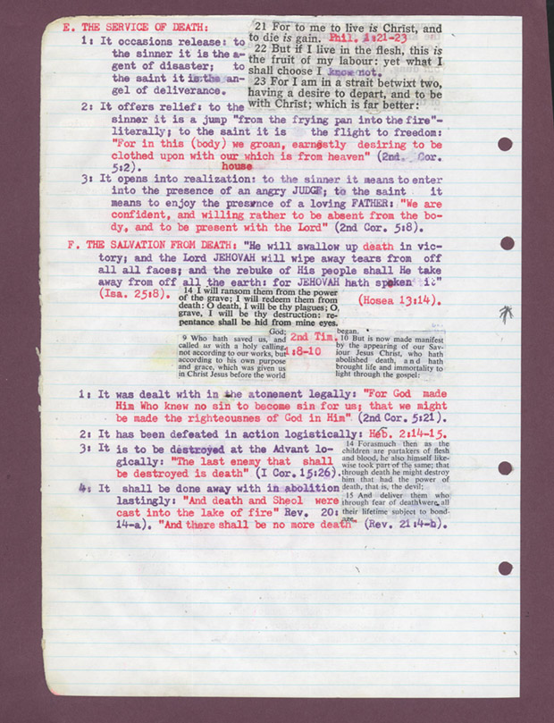 Arthur Glass The Abolition of Death Notes 2